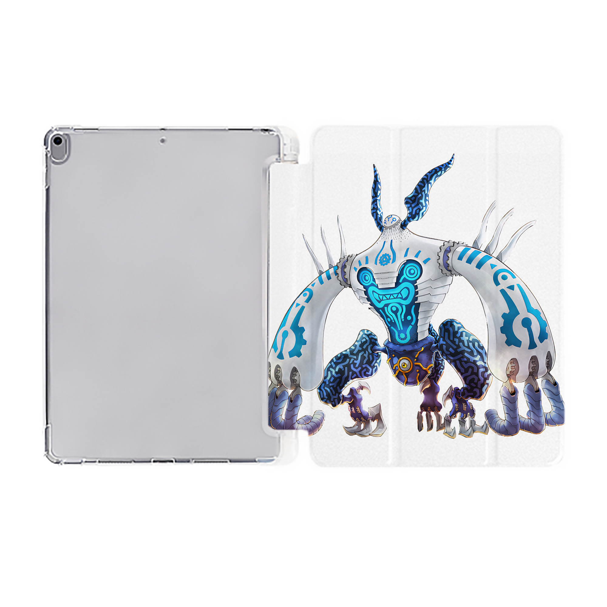 （画像用） 遊☆戯☆王 Yu-Gi-Oh! IPad ケース ペン収納付き 三つ折りスタンド PUレザー×シリコン 対応機種9.5/10.5/10.9インチ